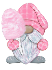 Cotton Candy Gnome MDF Print Style 29