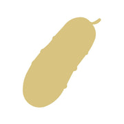 Basic Shape Pickle MDF Cutout Dill Pickle Silhouette - Unfinished For DIY