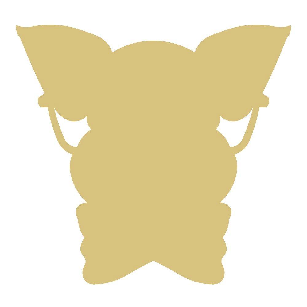 Basic Shape Pig MDF Cutout Pig Silhouette Style 4 - Unfinished For DIY