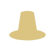 Basic Shape Pilgrim Hat MDF Cutout Silhouette - Unfinished For DIY