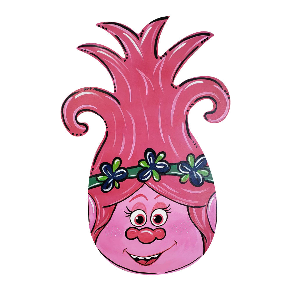 Basic Shape Pineapple MDF Cutout Silhouette - Unfinished For DIY