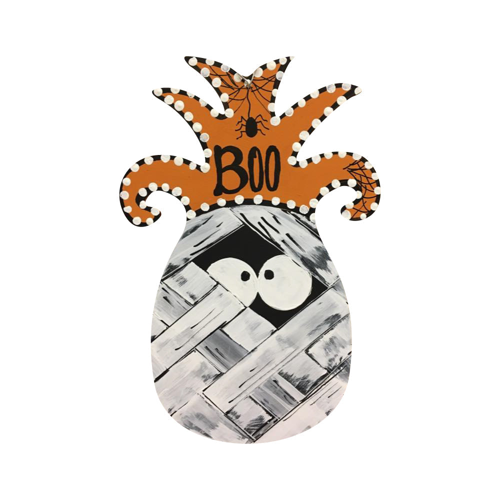 Basic Shape Pineapple MDF Cutout Silhouette - Unfinished For DIY