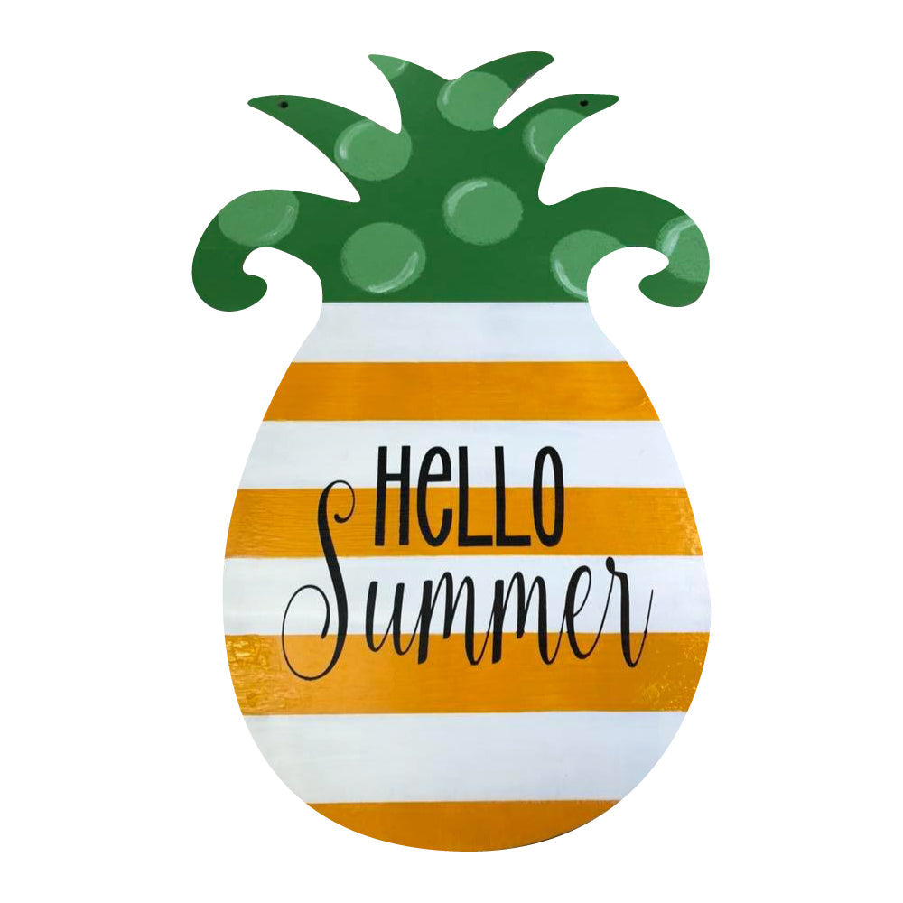 Basic Shape Pineapple MDF Cutout Silhouette - Unfinished For DIY