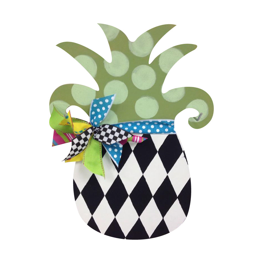 Basic Shape Pineapple MDF Cutout Silhouette - Unfinished For DIY