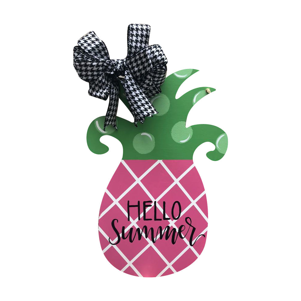 Basic Shape Pineapple MDF Cutout Silhouette - Unfinished For DIY