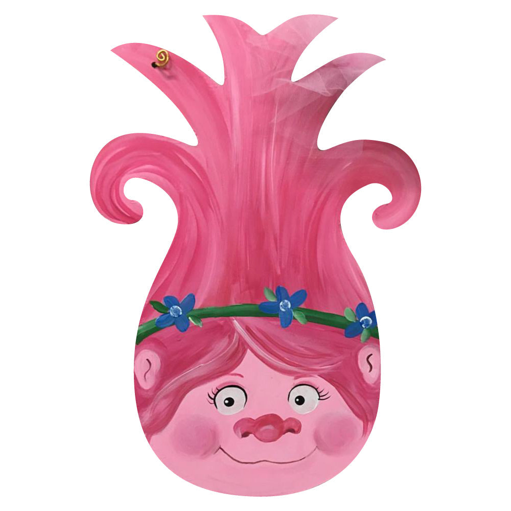 Basic Shape Pineapple MDF Cutout Silhouette - Unfinished For DIY