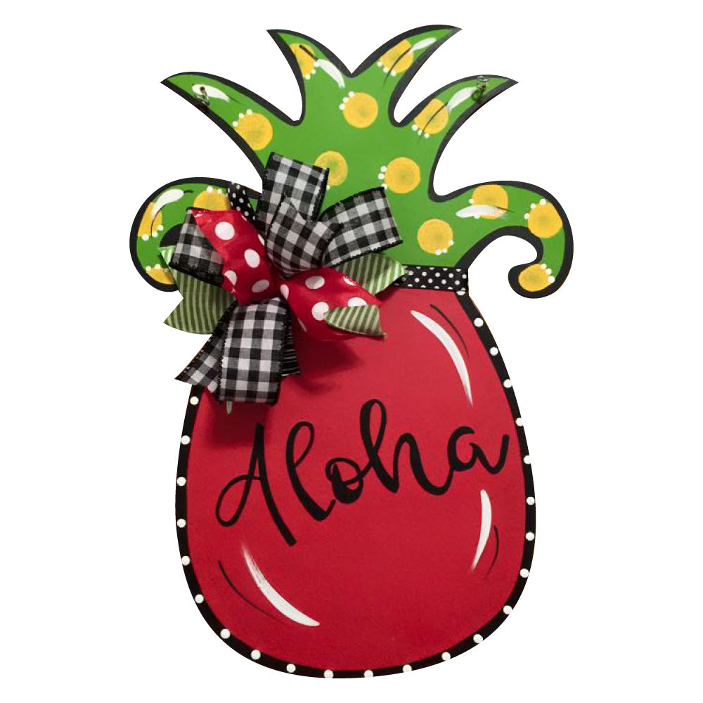 Basic Shape Pineapple MDF Cutout Silhouette - Unfinished For DIY