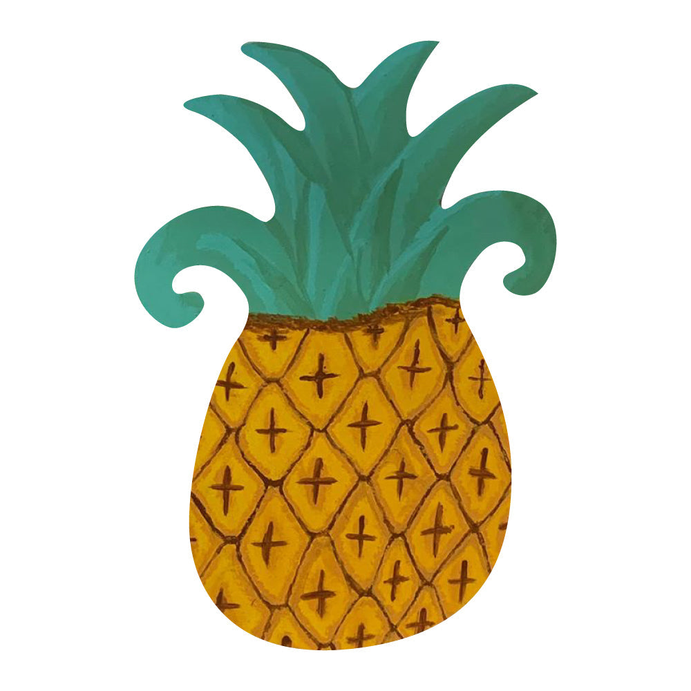 Basic Shape Pineapple MDF Cutout Silhouette - Unfinished For DIY