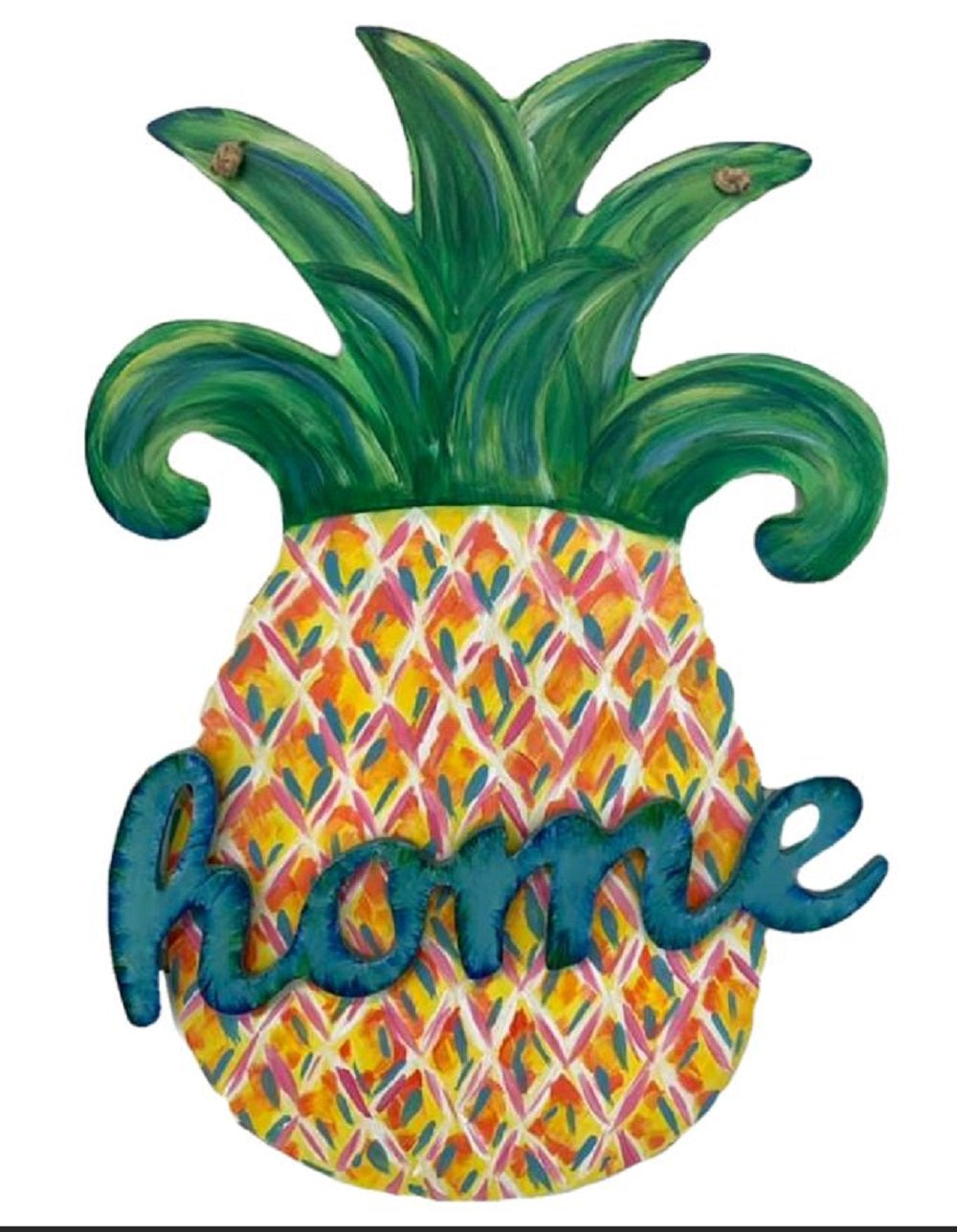 Basic Shape Pineapple MDF Cutout Silhouette - Unfinished For DIY