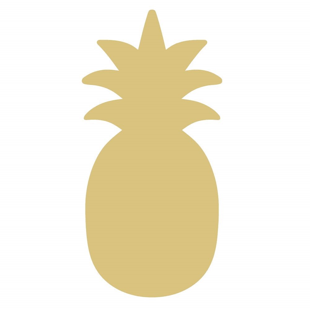 Basic Shape Pineapple MDF Cutout Tropical Decor - Unfinished For DIY