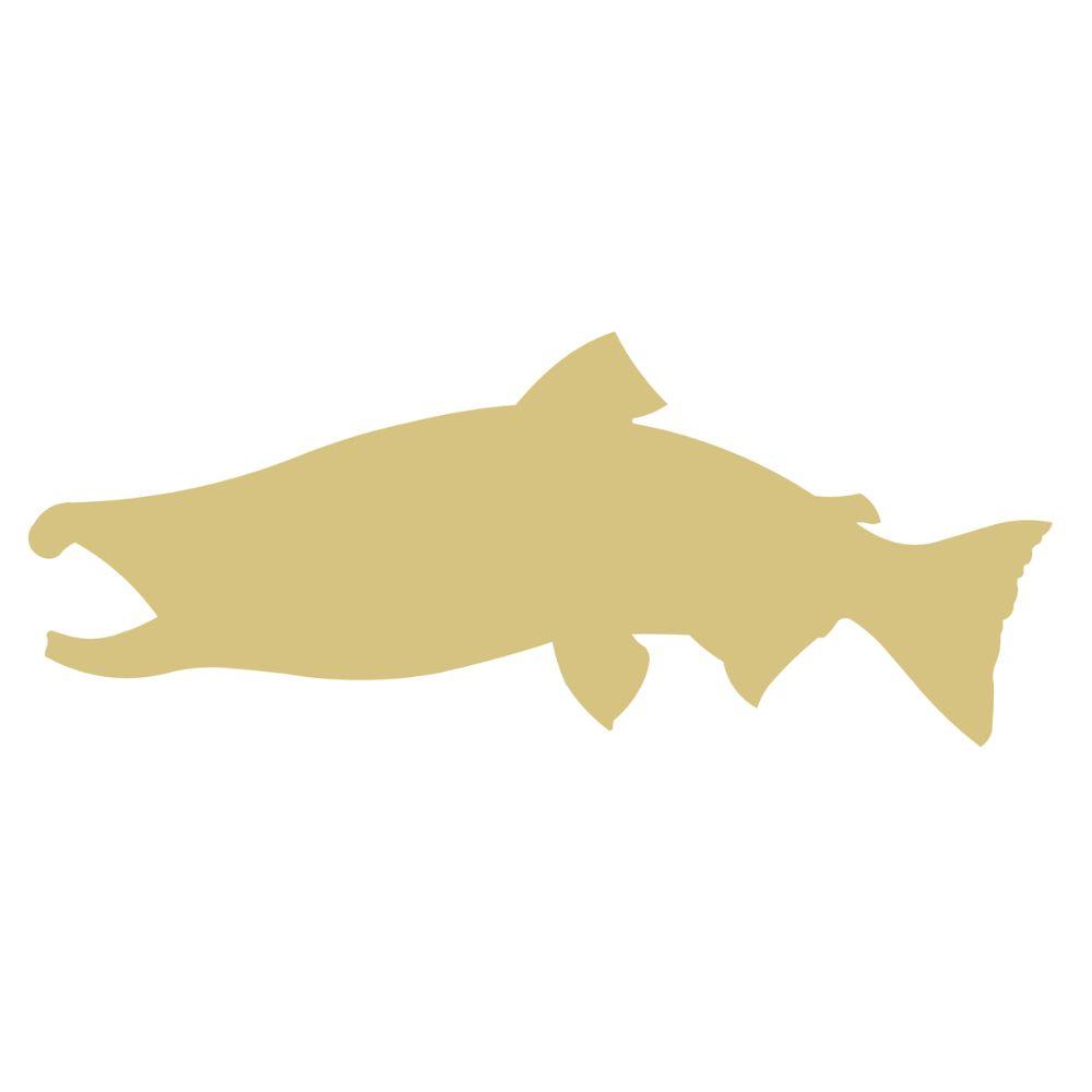 Basic Shape Pink Salmon MDF Cutout Silhouette - Unfinished For DIY