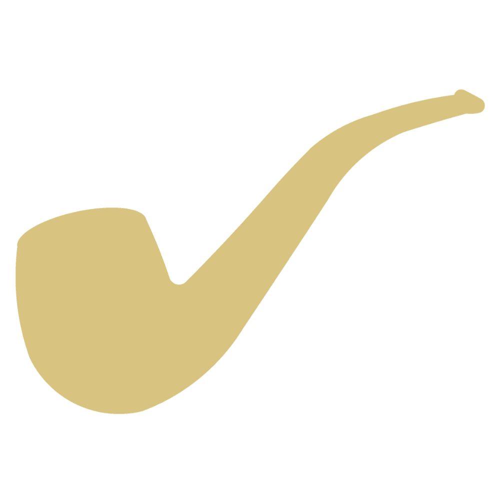 Basic Shape Pipe MDF Cutout Silhouette - Unfinished For DIY