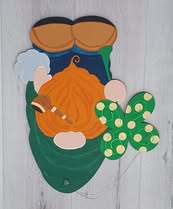 Basic Shape Gnome MDF Cutout St. Patrick's Gnome - Unfinished For DIY