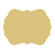 Basic Shape Ornate Scalloped Plaque MDF Cutout Decorative Silhouette - Unfinished For DIY