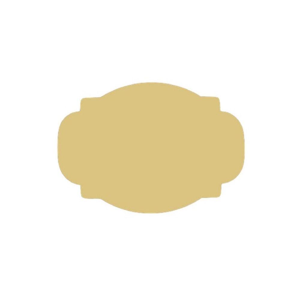 Basic Shape Plaque MDF Cutout Decorative Plaque Style 27 - Unfinished For DIY