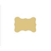 Basic Shape Plaque MDF Cutout Decorative Plaque Style 28 - Unfinished For DIY