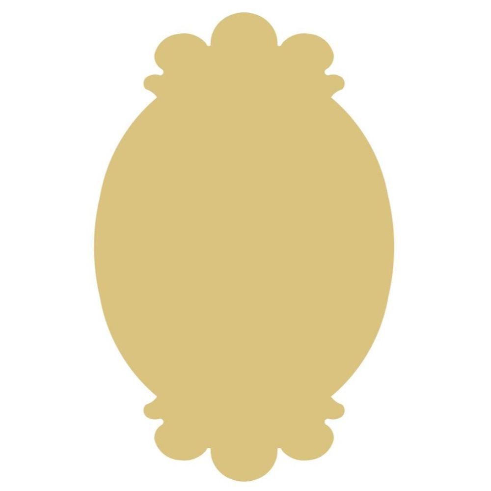 Basic Shape Plaque MDF Cutout - Unfinished For DIY