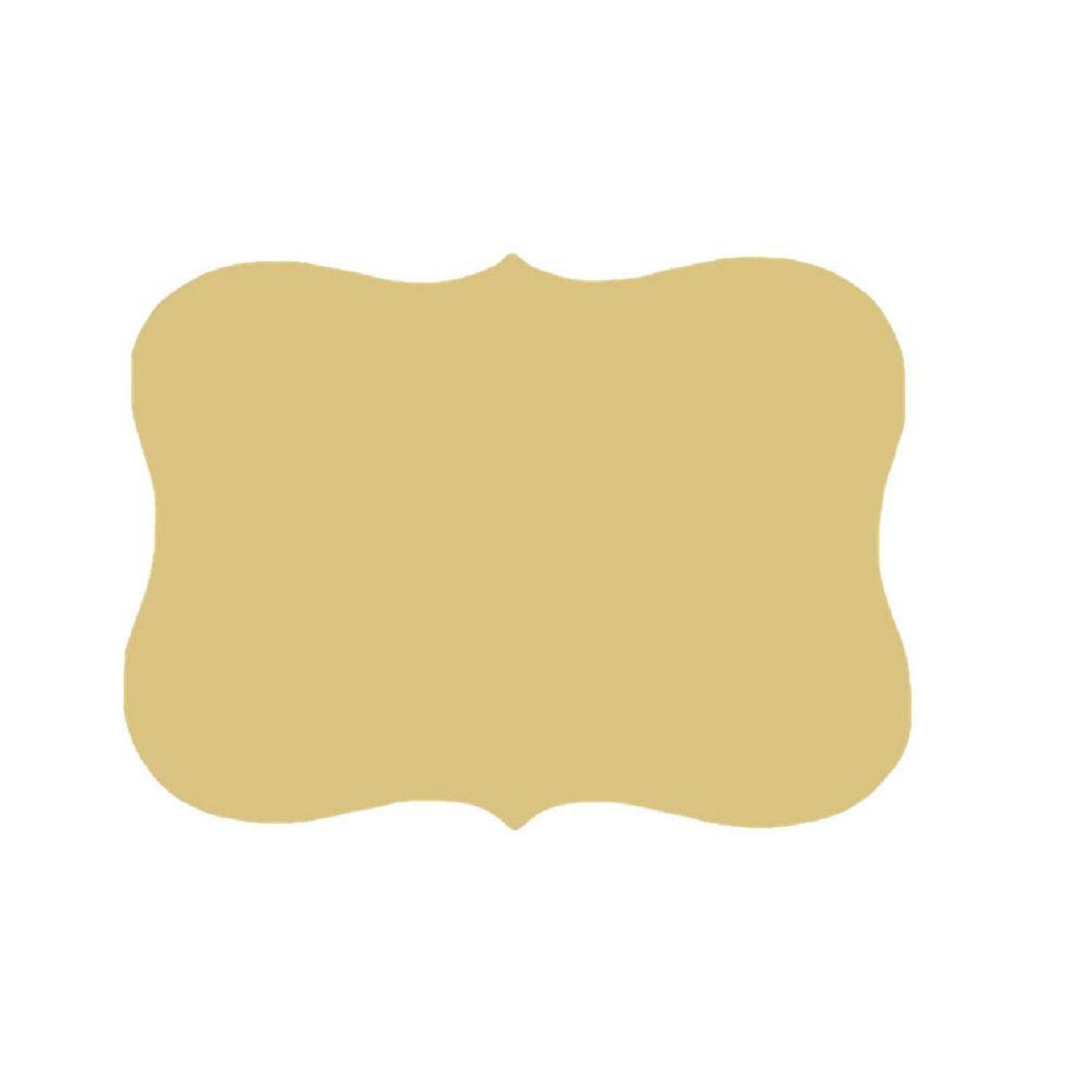 Basic Shape Plaque MDF Cutout Decorative Silhouette - Unfinished For DIY