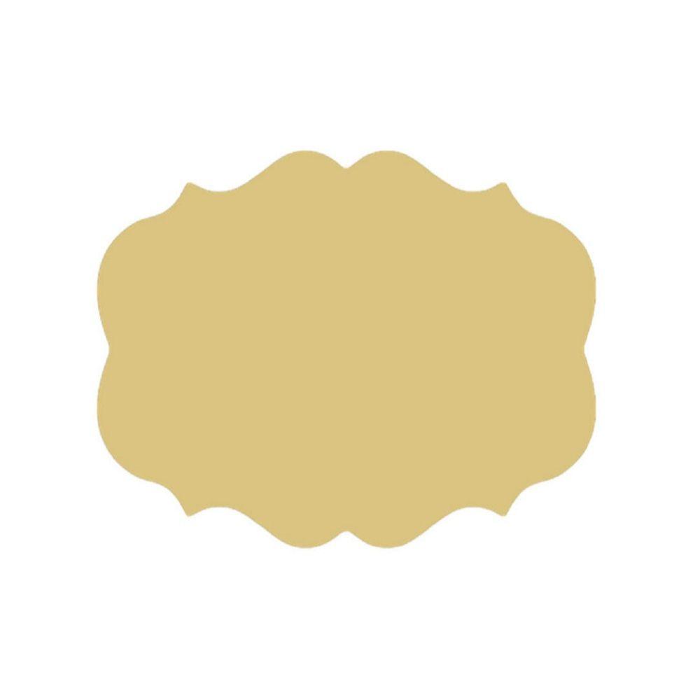 Basic Shape Plaque MDF Cutout Plain - Unfinished For DIY