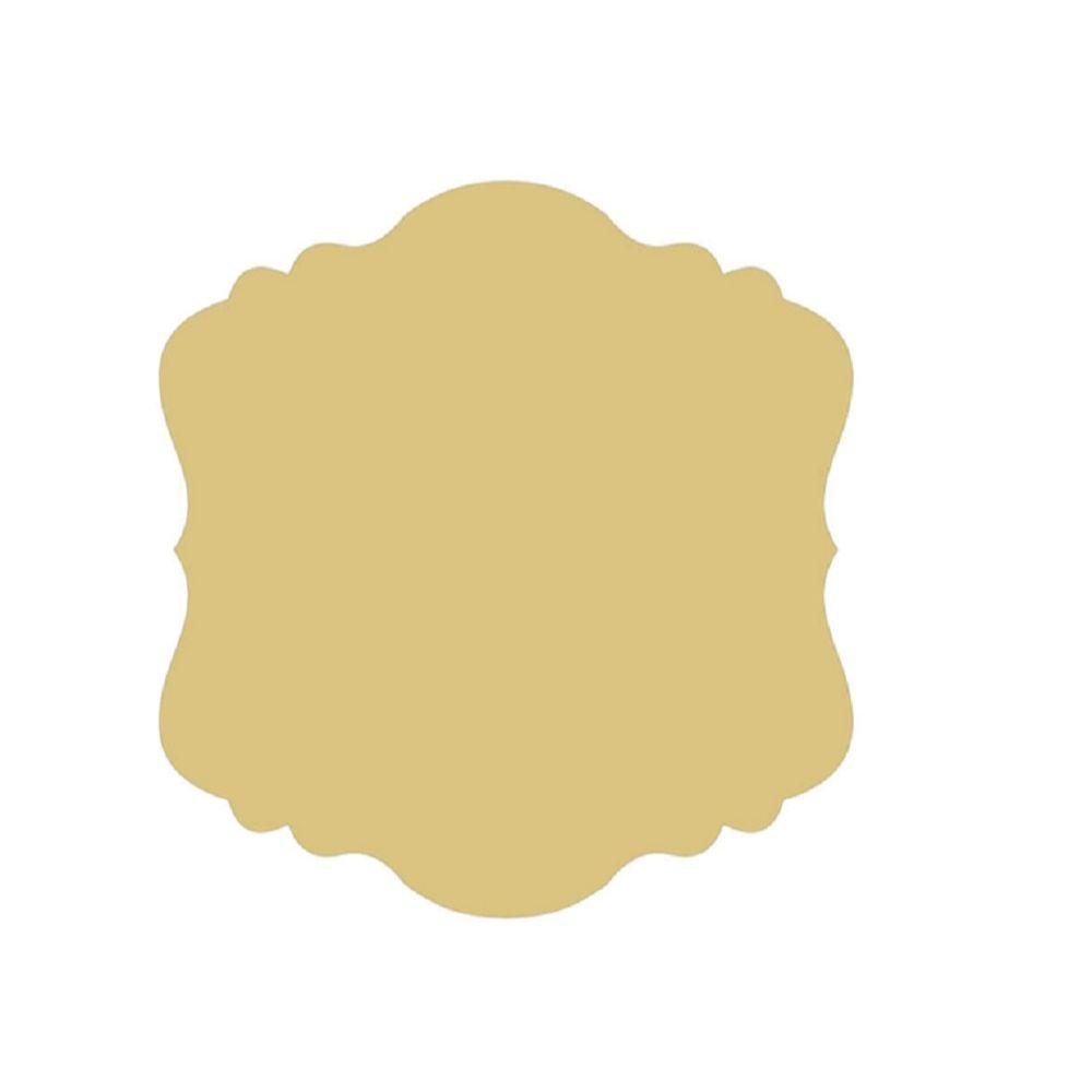 Basic Shape Plaque MDF Cutout Plain Silhouette Style 32 - Unfinished For DIY