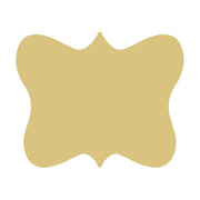 Basic Shape Plaque MDF Cutout Silhouette Style 36 - Unfinished For DIY