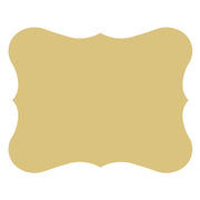 Basic Shape Plaque MDF Cutout Decorative Sign - Unfinished For DIY