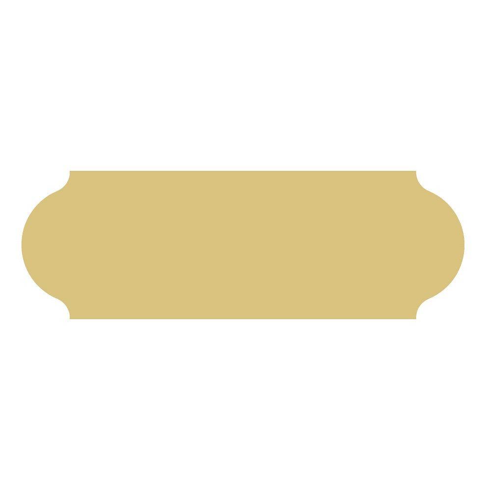 Basic Shape Plaque MDF Cutout Decorative Plaque Style 38 - Unfinished For DIY