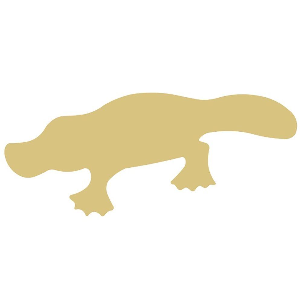 Basic Shape Platypus MDF Cutout Animal Silhouette - Unfinished For DIY