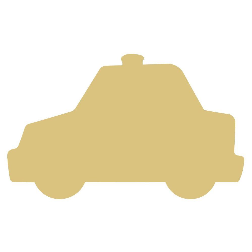 Basic Shape Car MDF Cutout Police Silhouette - Unfinished For DIY