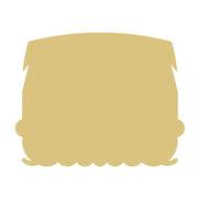 Basic Shape Pontoon MDF Cutout Boat Silhouette - Unfinished For DIY