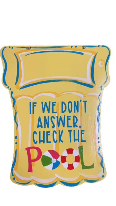 Basic Shape Pool Float MDF Cutout Silhouette - Unfinished For DIY