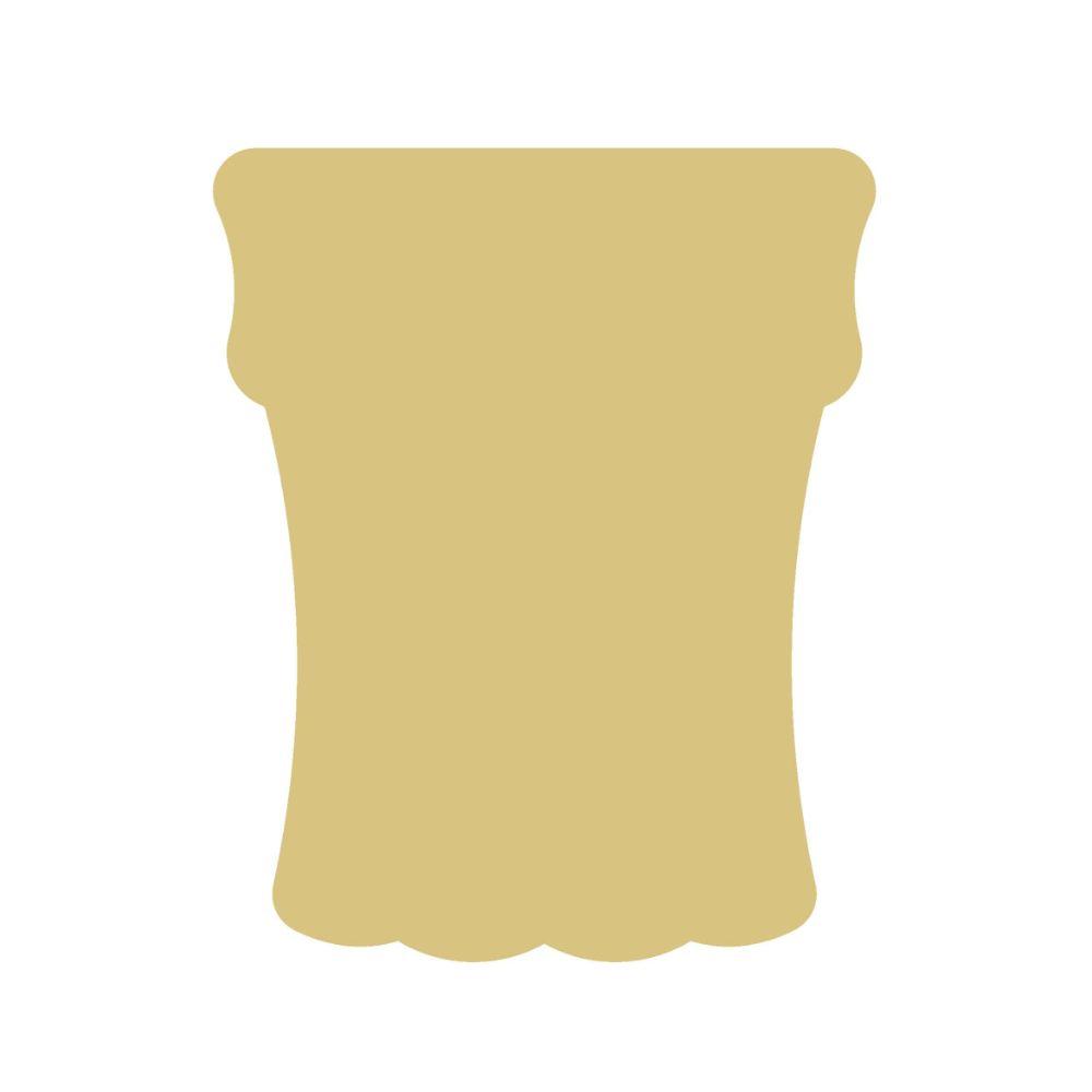 Basic Shape Pool Float MDF Cutout Silhouette - Unfinished For DIY