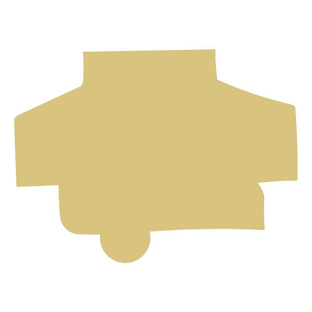Basic Shape Camper MDF Cutout Silhouette - Unfinished For DIY