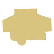 Basic Shape Camper MDF Cutout Silhouette - Unfinished For DIY