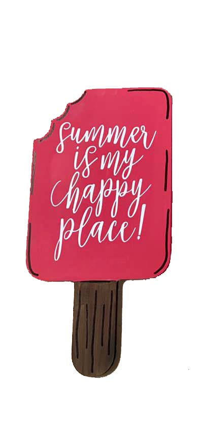 Basic Shape Popsicle MDF Cutout Silhouette Style 1 - Unfinished For DIY