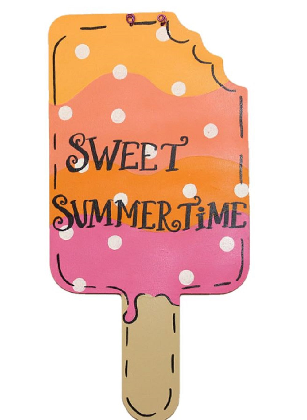Design By Line Popsicle MDF Cutout Silhouette With Bite - Unfinished For DIY