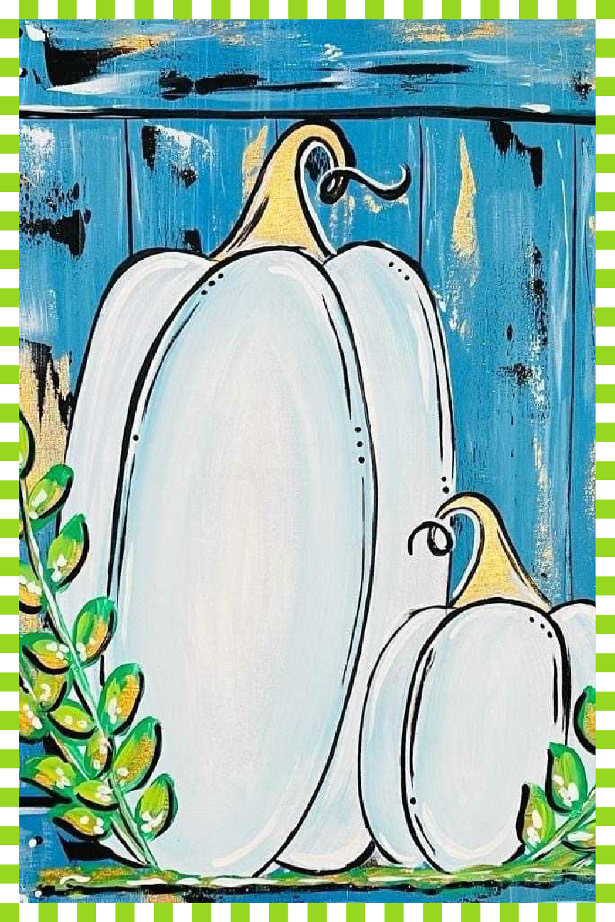 PPHQ GARDEN FLAG 12X18 DOUBLE WHITE PUMPKINS WITH BLUE BACKGROUND
