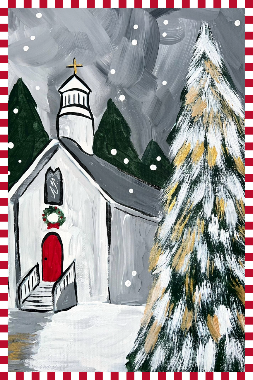 PPHQ Garden Flag 12X18 Winter Church