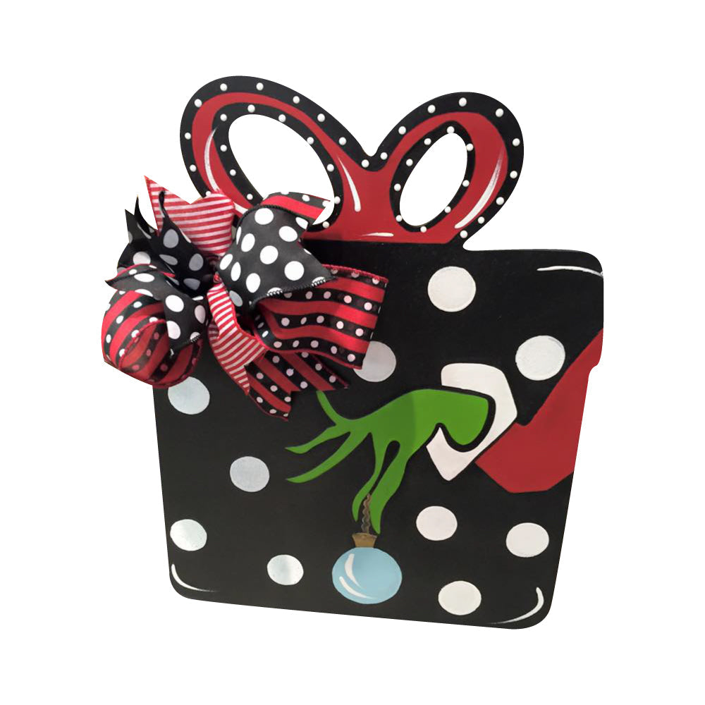 Basic Shape Gift Box MDF Cutout Bow Silhouette Style 1 - Unfinished For DIY
