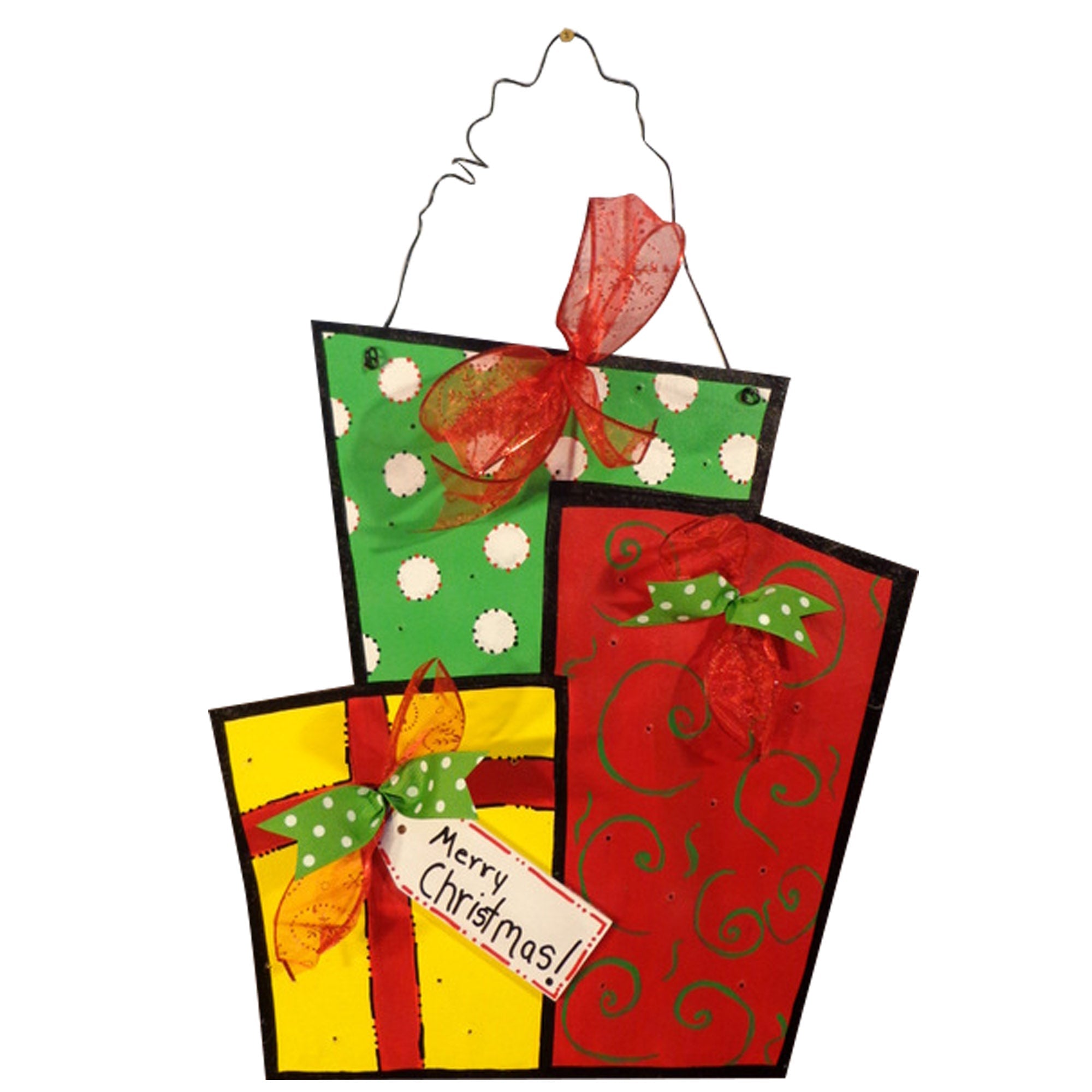 Basic Shape Present MDF Cutout Silhouette - Unfinished For DIY