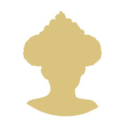 Basic Shape Princess Head MDF Cutout Silhouette Style 6 - Unfinished For DIY