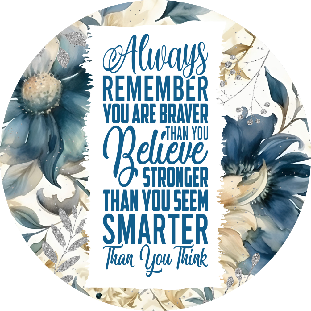 Always Remember Printed MDF Wall & Door Sign – Ready-to-Hang Home Décor Accent – No Painting Required