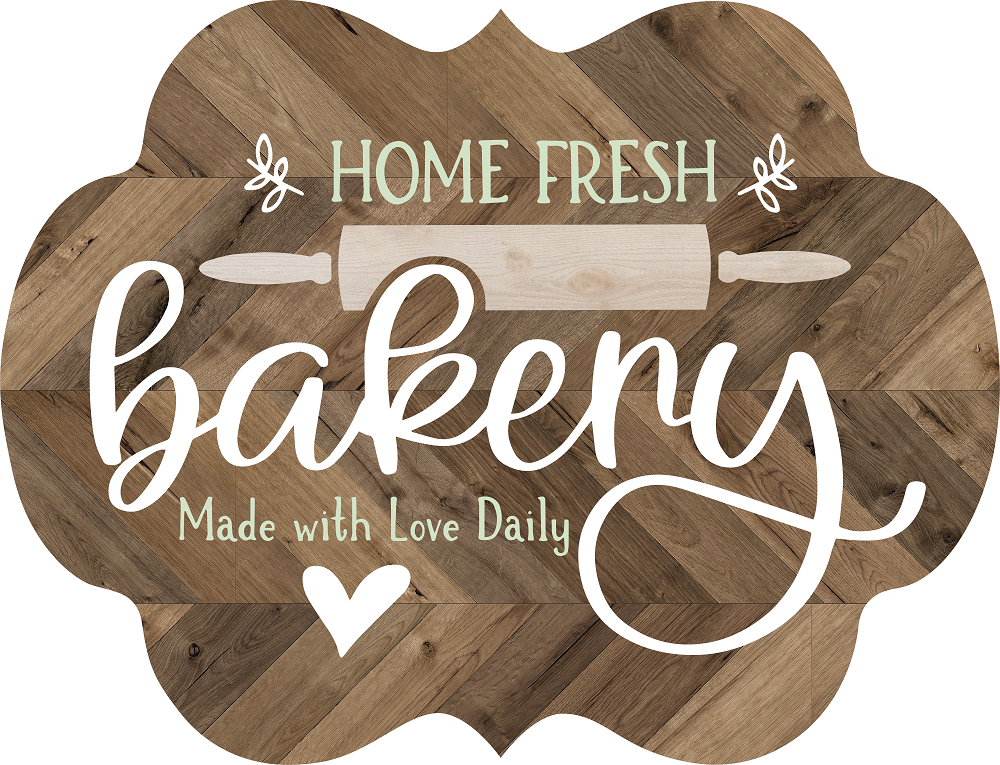 Print Shop Plaque Pumpkin MDF Cutout Home Fresh Bakery Made With Love Daily