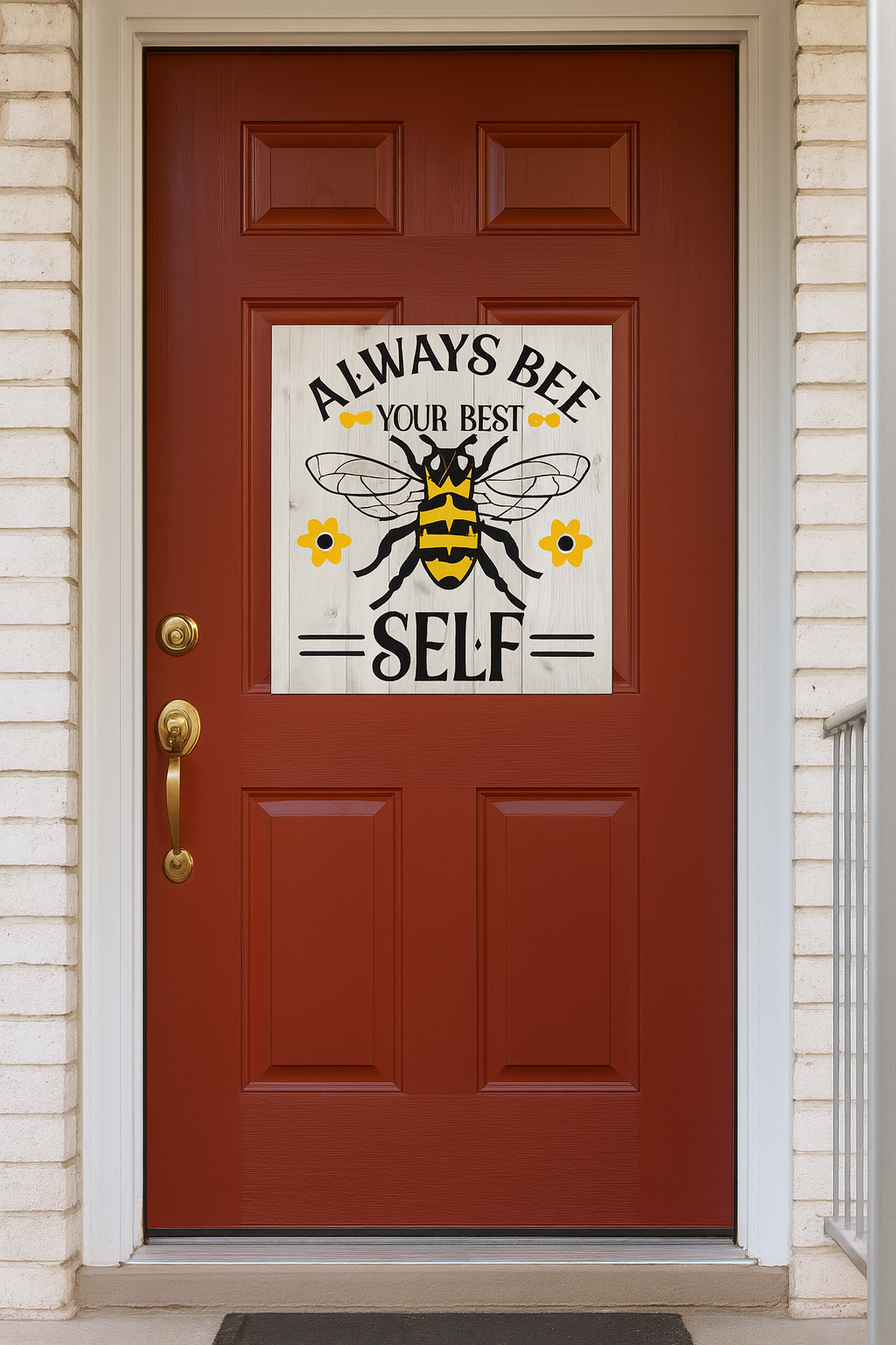 Bee Best Self Printed MDF Wall & Door Sign – Ready-to-Hang Home Décor Accent – No Painting Required