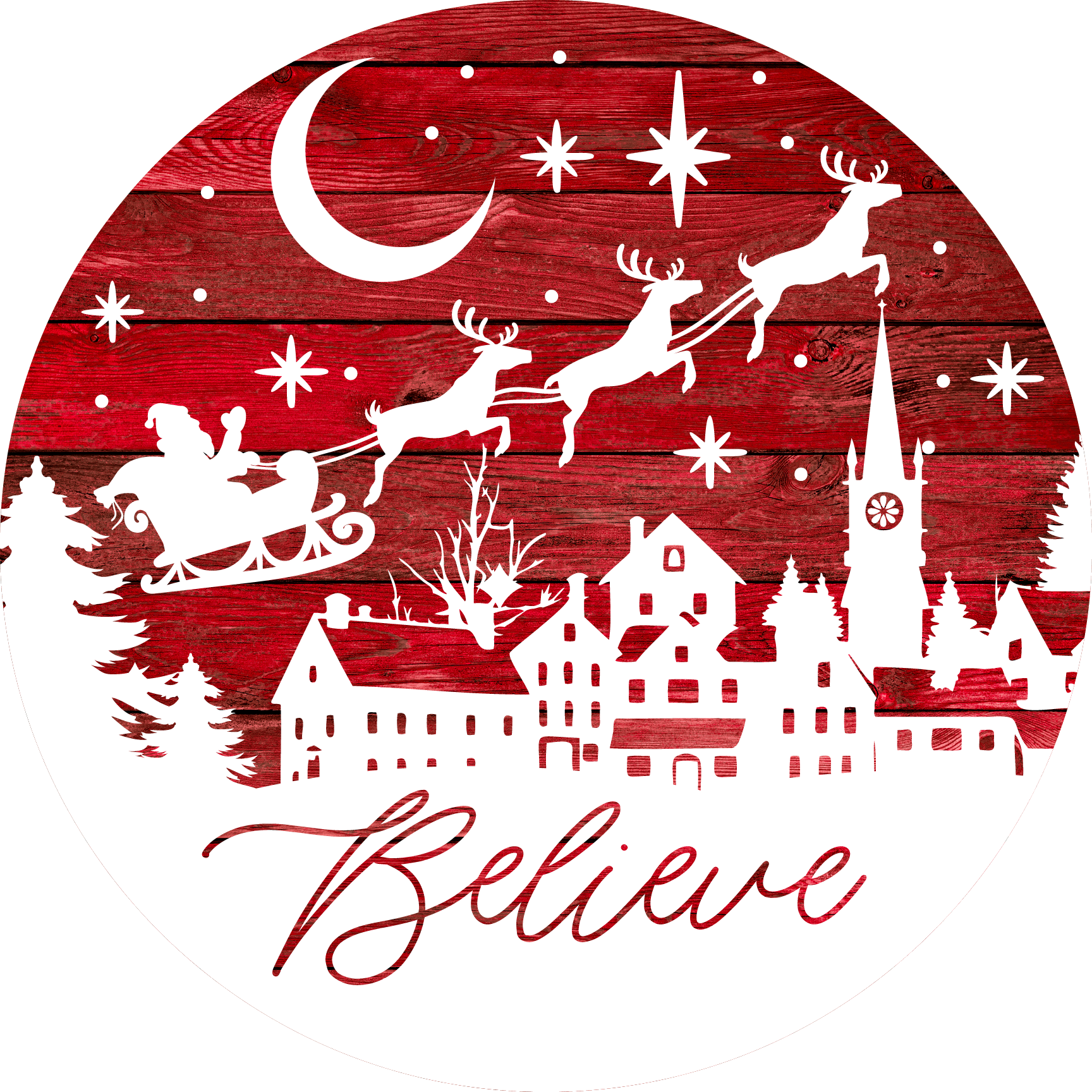 Believe Printed MDF Wall & Door Sign – Ready-to-Hang Home Décor Accent – No Painting Required