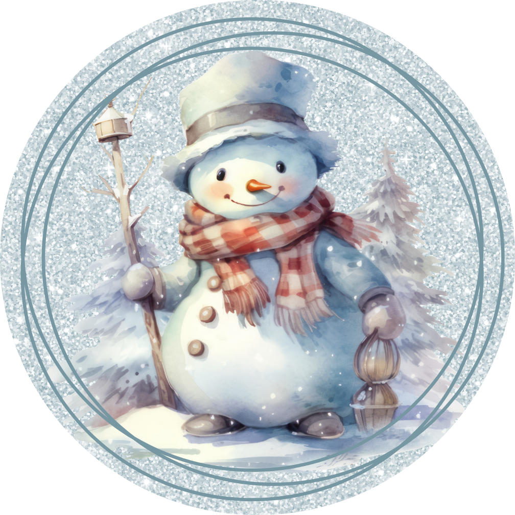 Snowman Printed MDF Wall & Door Sign – Ready-to-Hang Home Décor Accent – No Painting Required