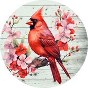 Print Shop Cardinal  Door Hanger  MDF Cutout