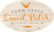 Print Shop Oval MDF Cutout Farm Fresh Carrot Patch Locally Grown