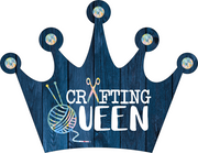 Print Shop Crown MDF Cutout Crafting Queen Yarn Ball