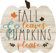Print Shop Pumpkin MDF Cutout Fall Leaves And Pumpkins Please